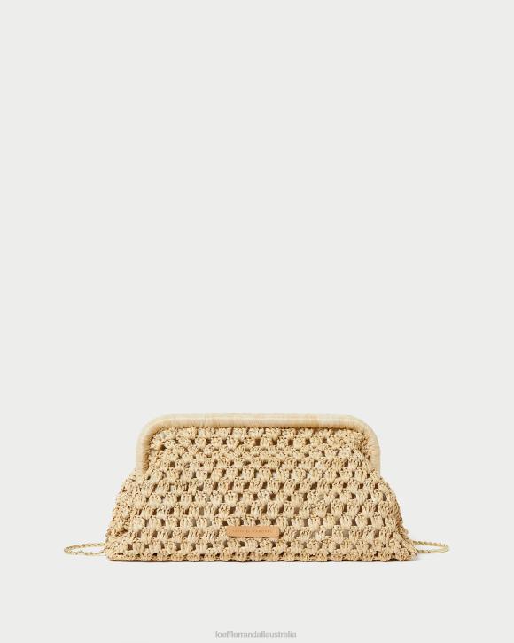 Bags Natural Loeffler Randall 044J390 Women Trudie Frame Clutch