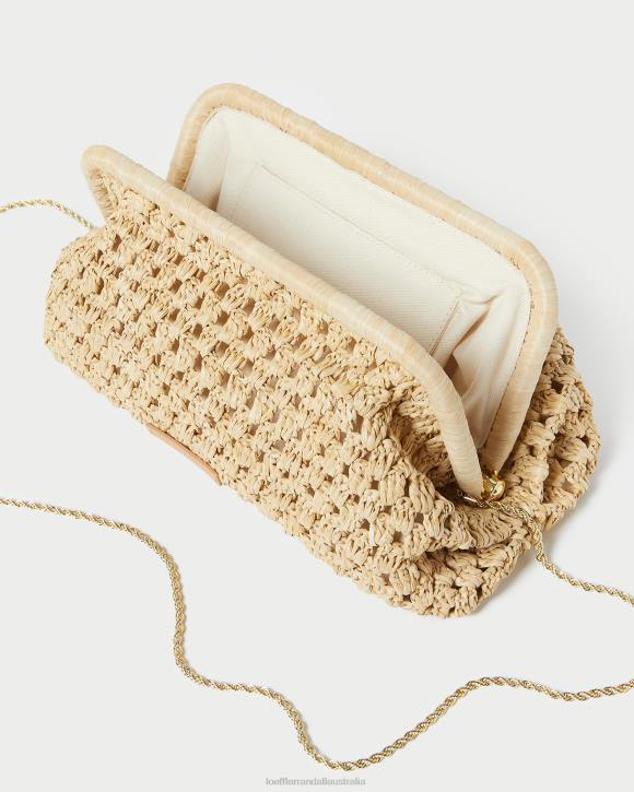 Bags Natural Loeffler Randall 044J390 Women Trudie Frame Clutch