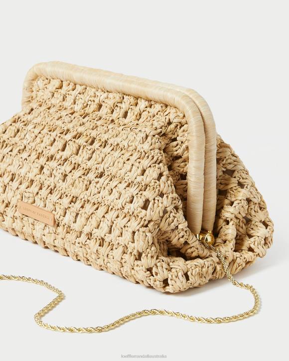 Bags Natural Loeffler Randall 044J390 Women Trudie Frame Clutch