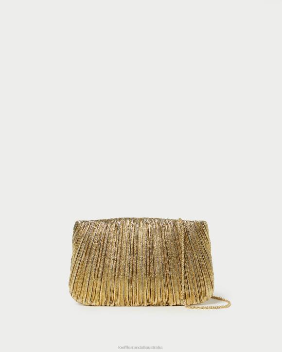 Bags Oro Loeffler Randall 044J376 Women Brit Flat Pleated Clutch