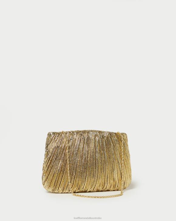 Bags Oro Loeffler Randall 044J376 Women Brit Flat Pleated Clutch