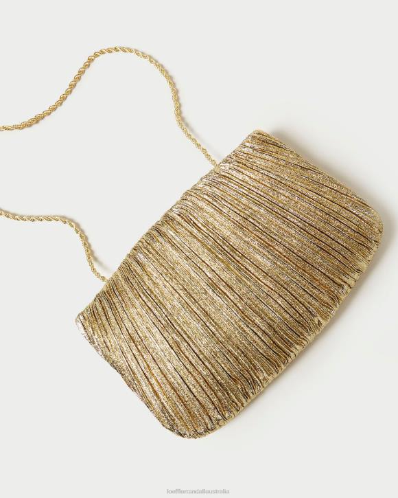 Bags Oro Loeffler Randall 044J376 Women Brit Flat Pleated Clutch
