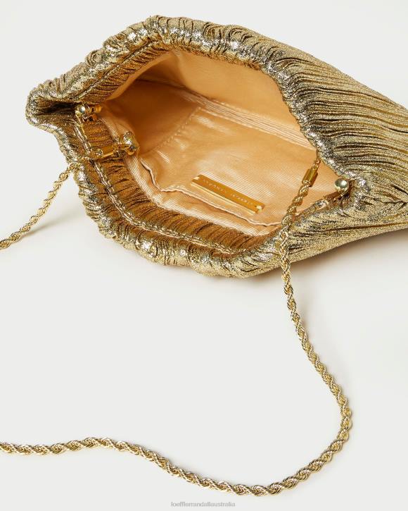 Bags Oro Loeffler Randall 044J376 Women Brit Flat Pleated Clutch