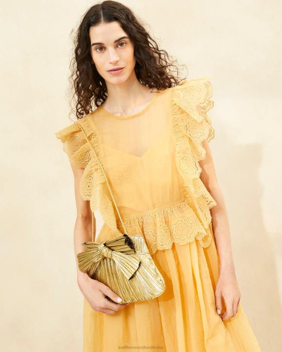 Bags Oro Loeffler Randall 044J384 Women Rayne Bow Clutch