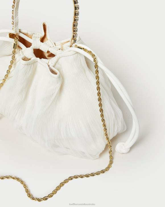 Bags Pearl Loeffler Randall 044J371 Women Layne Rhinestone Pleated Pouch