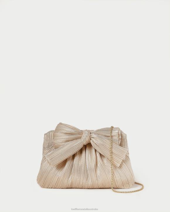 Bags Platinum Loeffler Randall 044J334 Women Rayne Bow Clutch