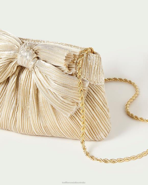 Bags Platinum Loeffler Randall 044J342 Women Rochelle Mini Bow Clutch