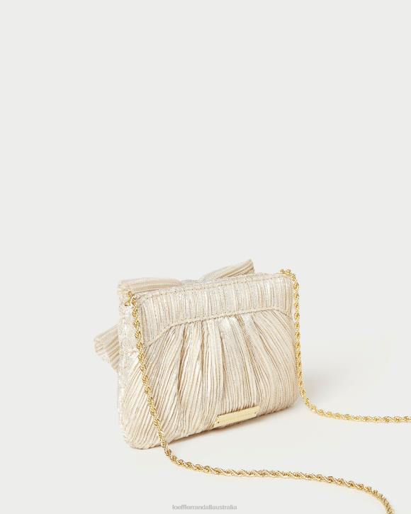 Bags Platinum Loeffler Randall 044J342 Women Rochelle Mini Bow Clutch