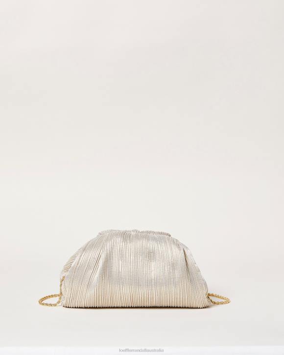 Bags Platinum Loeffler Randall 044J357 Women Bailey Pleated Dome Clutch