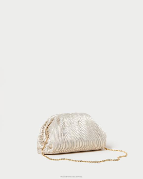 Bags Platinum Loeffler Randall 044J357 Women Bailey Pleated Dome Clutch
