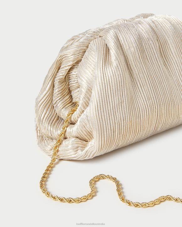 Bags Platinum Loeffler Randall 044J357 Women Bailey Pleated Dome Clutch
