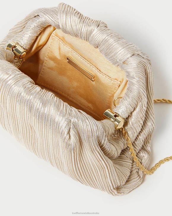 Bags Platinum Loeffler Randall 044J357 Women Bailey Pleated Dome Clutch