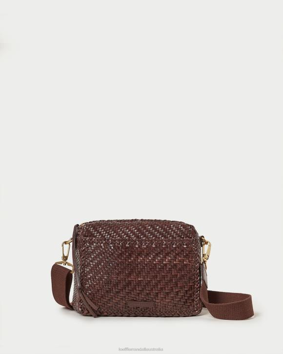 Bags Chocolate Loeffler Randall 044J327 Women Patricia Woven Camera Bag