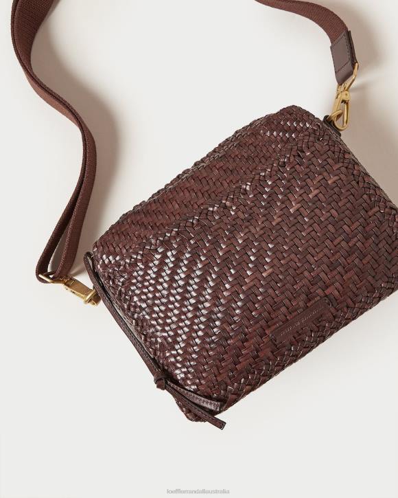 Bags Chocolate Loeffler Randall 044J327 Women Patricia Woven Camera Bag