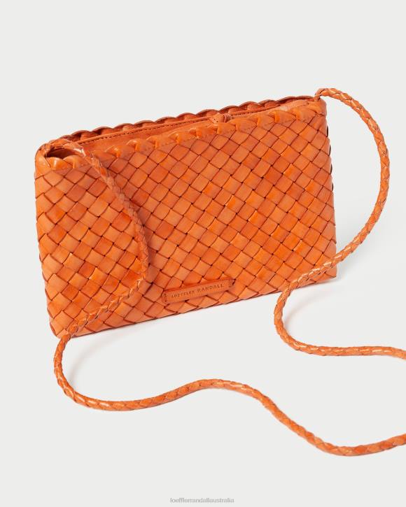Bags Tangerine Loeffler Randall 044J329 Women Marison Woven Crossbody