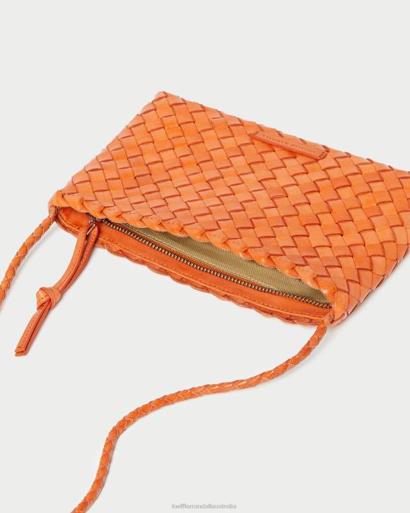 Bags Tangerine Loeffler Randall 044J329 Women Marison Woven Crossbody
