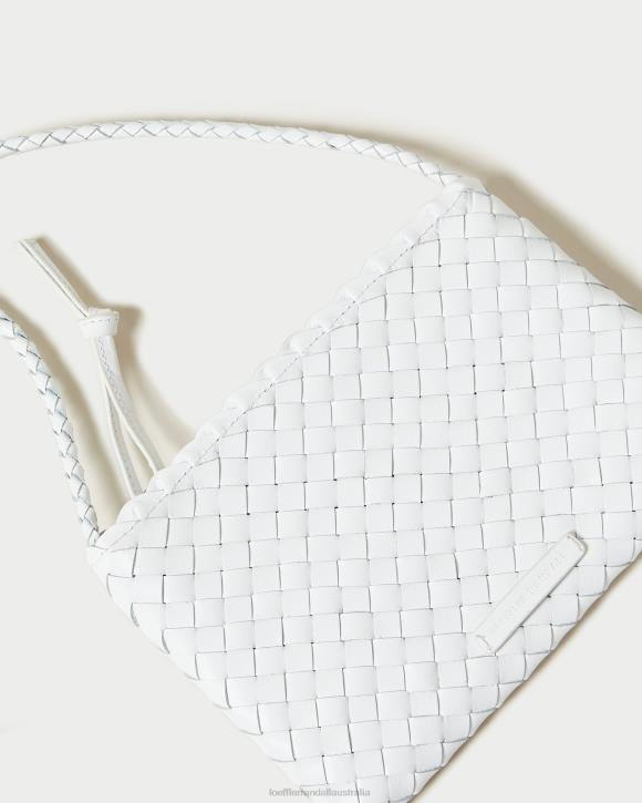 Bags White Loeffler Randall 044J330 Women Marison Woven Crossbody