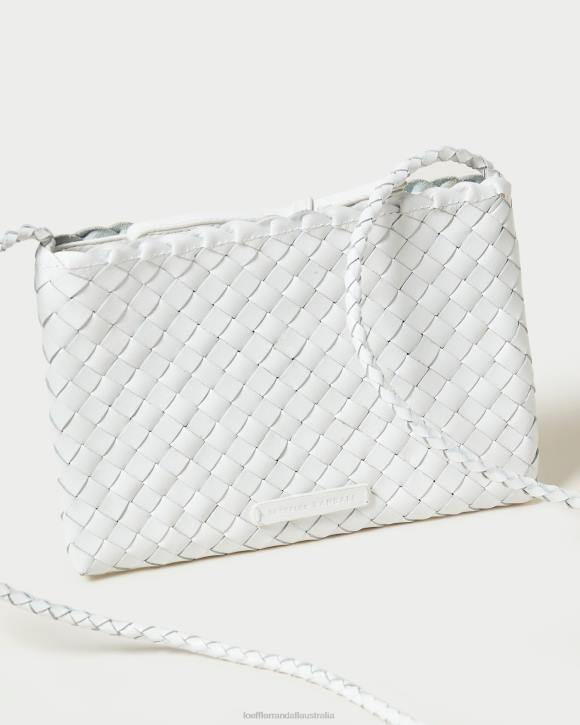 Bags White Loeffler Randall 044J330 Women Marison Woven Crossbody