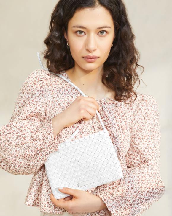 Bags White Loeffler Randall 044J330 Women Marison Woven Crossbody