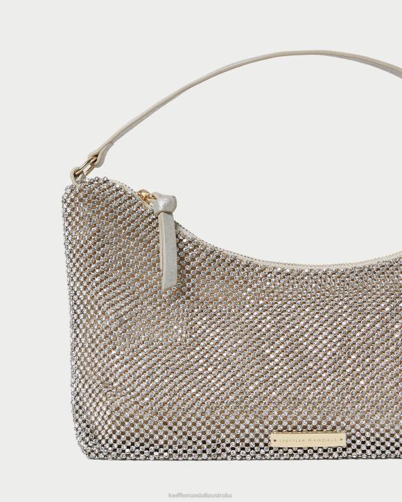 Bags Gold Loeffler Randall 044J399 Women Cam Diamante Baguette Bag