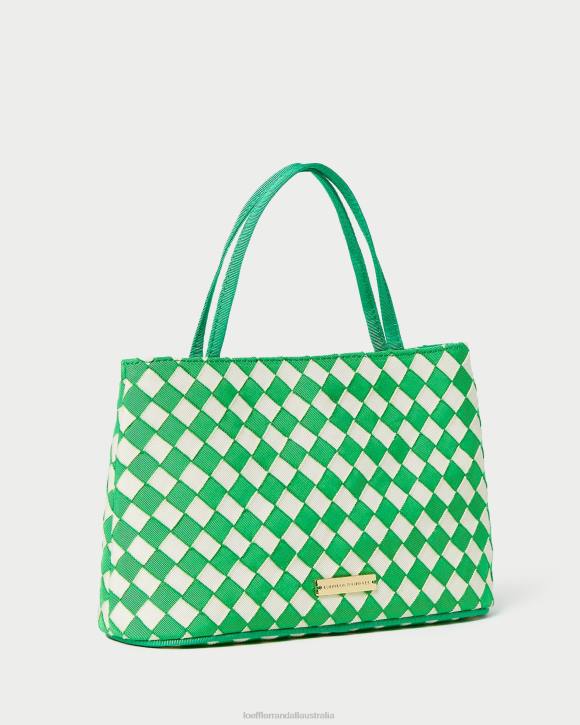 Bags Green/Cream Loeffler Randall 044J320 Women Minnow Mini Tote