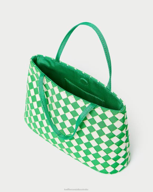 Bags Green/Cream Loeffler Randall 044J320 Women Minnow Mini Tote