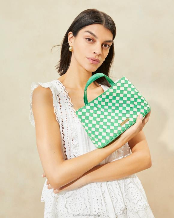 Bags Green/Cream Loeffler Randall 044J320 Women Minnow Mini Tote