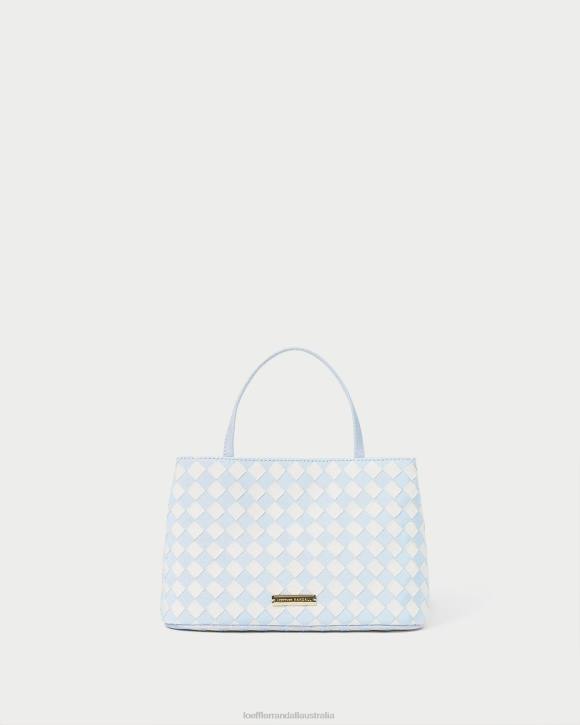 Bags Light Blue/Cream Loeffler Randall 044J317 Women Minnow Mini Tote