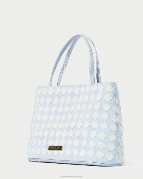 Bags Light Blue/Cream Loeffler Randall 044J317 Women Minnow Mini Tote