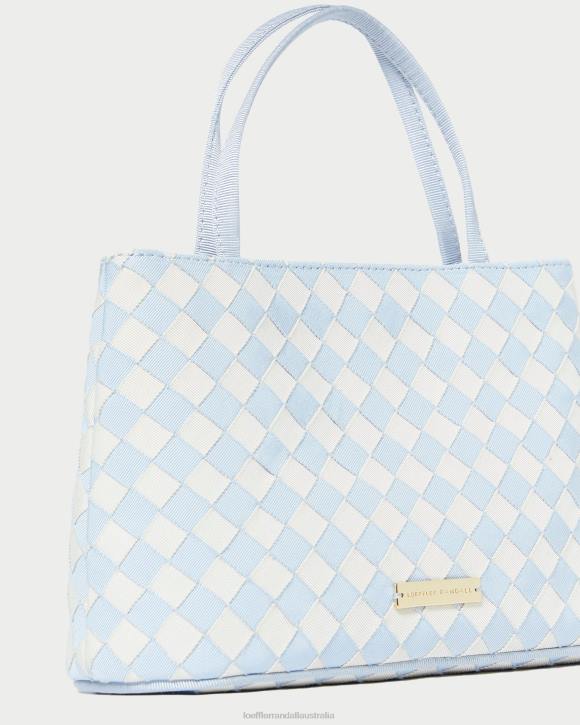 Bags Light Blue/Cream Loeffler Randall 044J317 Women Minnow Mini Tote