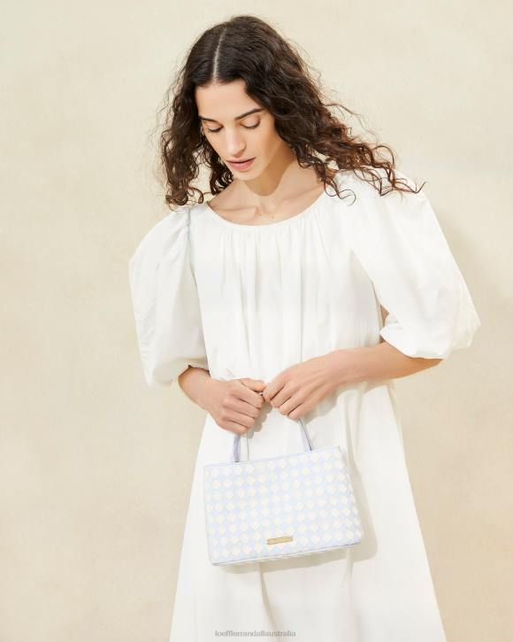 Bags Light Blue/Cream Loeffler Randall 044J317 Women Minnow Mini Tote
