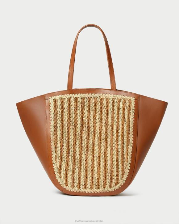 Bags Natural/Brown/Cognac Loeffler Randall 044J321 Women Katia Winged Tote