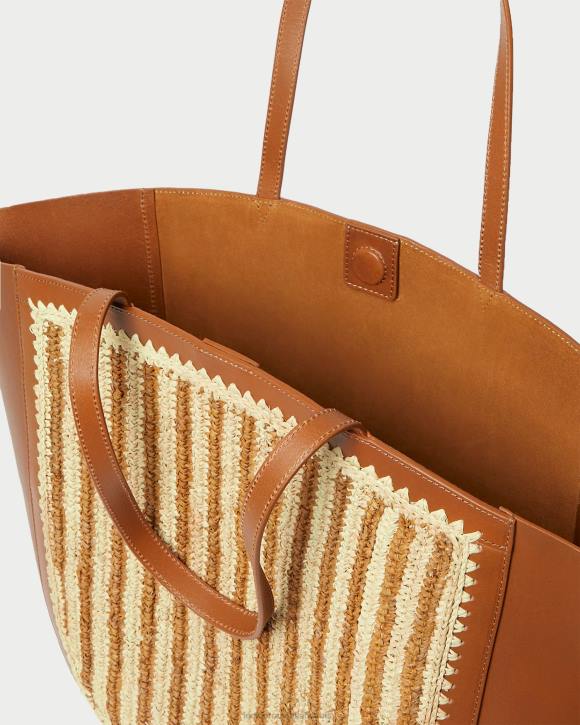 Bags Natural/Brown/Cognac Loeffler Randall 044J321 Women Katia Winged Tote