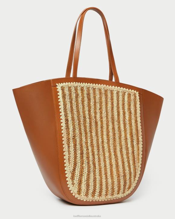 Bags Natural/Brown/Cognac Loeffler Randall 044J321 Women Katia Winged Tote