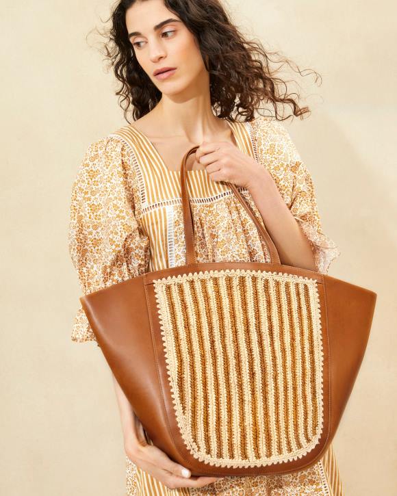 Bags Natural/Brown/Cognac Loeffler Randall 044J321 Women Katia Winged Tote
