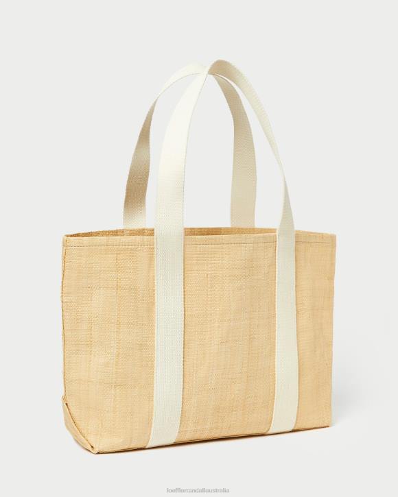 Bags Natural Raffia Loeffler Randall 044J316 Women Bennett Medium Tote