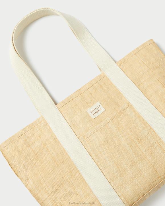 Bags Natural Raffia Loeffler Randall 044J316 Women Bennett Medium Tote