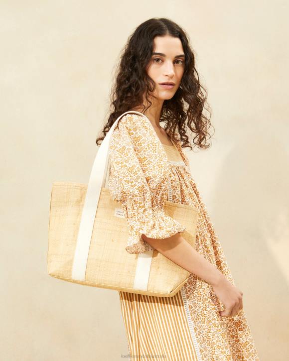 Bags Natural Raffia Loeffler Randall 044J316 Women Bennett Medium Tote