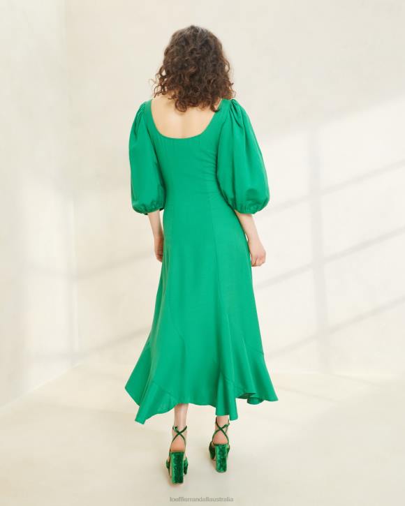 Clothes Emerald Loeffler Randall 044J185 Women Carmina Curve Dress