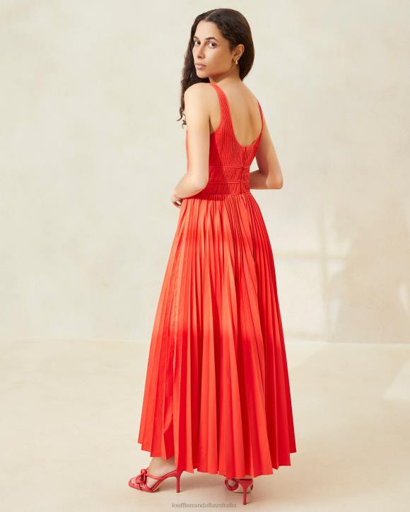 Clothes Poppy Loeffler Randall 044J180 Women Bea Pleated Dress