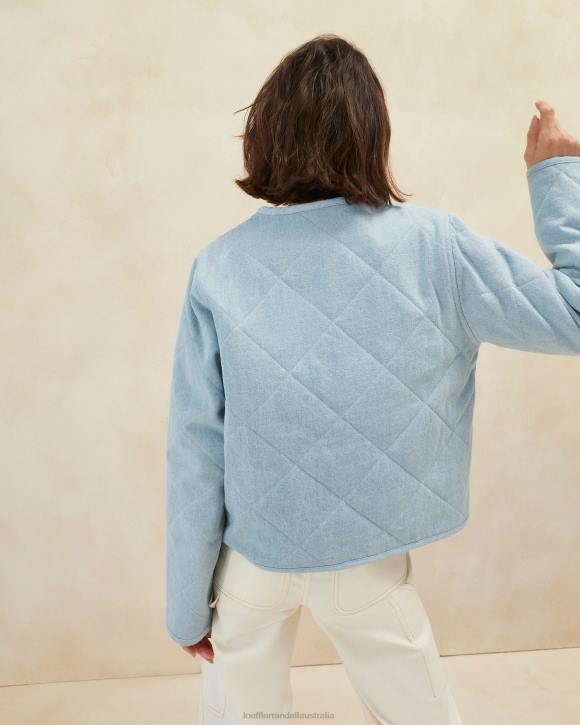 Clothes Light Denim Loeffler Randall 044J258 Women Emmett Barn Jacket
