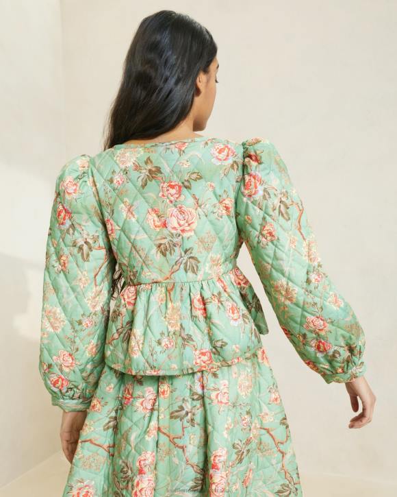Clothes Sage Botanical Floral Loeffler Randall 044J254 Women Donna Tie-Front Jacket