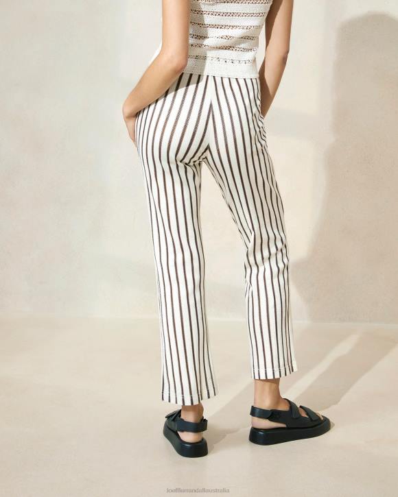 Clothes Brown Stripe Loeffler Randall 044J230 Women Alex d Pant