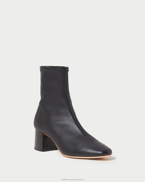 Shoes Black Loeffler Randall 044J284 Women Alec Mid-Heel Stretch Bootie