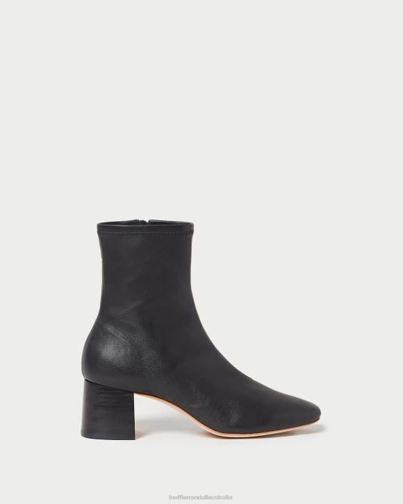 Shoes Black Loeffler Randall 044J284 Women Alec Mid-Heel Stretch Bootie