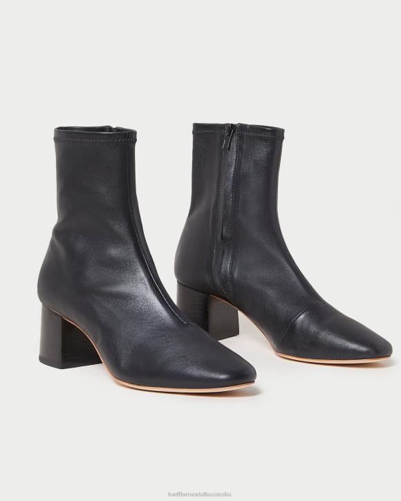 Shoes Black Loeffler Randall 044J284 Women Alec Mid-Heel Stretch Bootie