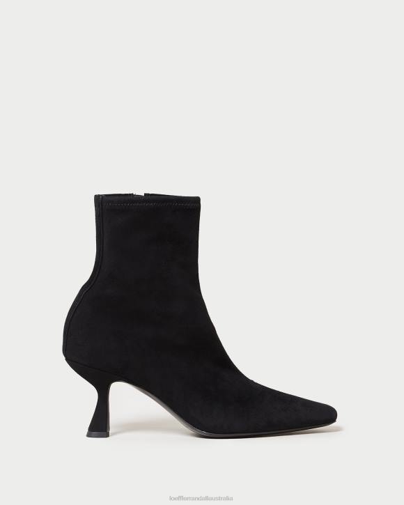 Shoes Black Loeffler Randall 044J289 Women Thandy Suede Curved Bootie