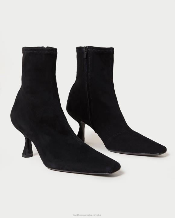 Shoes Black Loeffler Randall 044J289 Women Thandy Suede Curved Bootie