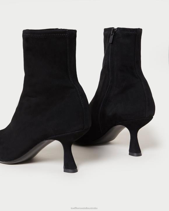 Shoes Black Loeffler Randall 044J289 Women Thandy Suede Curved Bootie