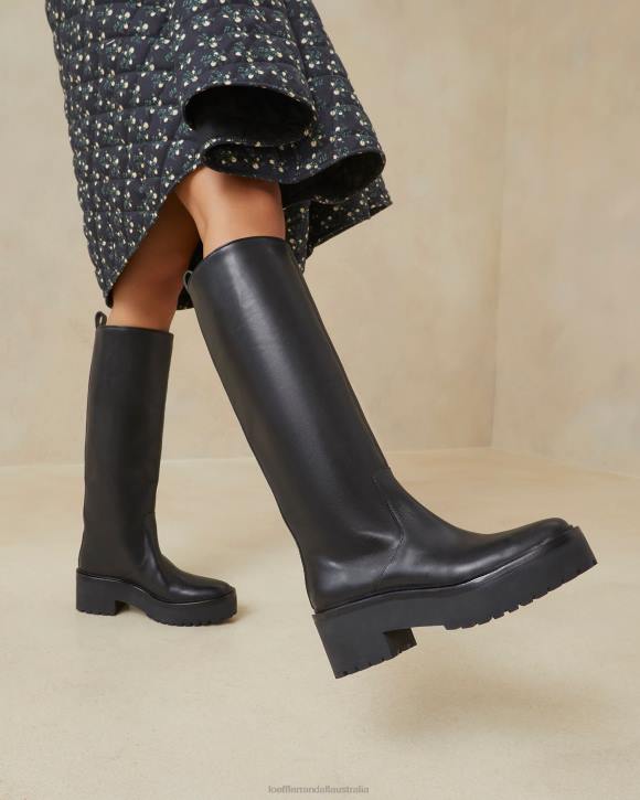 Shoes Black Loeffler Randall 044J290 Women Carlee Tall Lug Boot